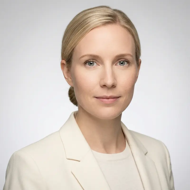 Generated portrait of Linnea Bergström, Head of Design